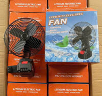 Quạt sạc tích điện pin 10 cell 48V Lớn - lồng sắt có XOAY