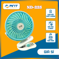 Quạt sạc tích điện pin trâu, quạt kẹp có nút chỉnh tốc độ gió, ND-225