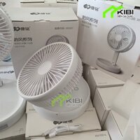 Quạt sạc tích điện, quạt mini sạc điện KM - F0358 thiết kế gấp gọn tiện lợi