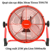 Quạt sạc tích điện Tiross TS9178 30cm