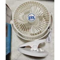 Quạt sạc tích điện,quạt kẹp để bàn tiện lợi xoay 360 độ nhiều tốc độ gió