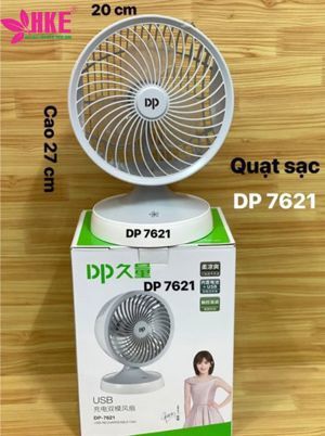 Quạt sạc tích hợp dây sạc đa năng DP-7621