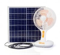 Quạt sạc tích hợp đèn ngủ Suntek KM-F0166 kiêm pin sạc dự phòng - Hàng chính hãng