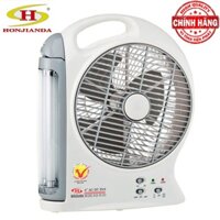 Quạt sạc tích hợp Đèn Tuýp LED Quạt Sạc Dự Phòng Honjianda HJD-FL103 nguồn AC/DC - Loại 1 bình sạc - BM