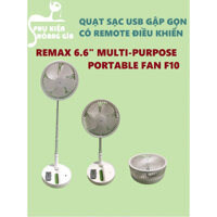 Quạt sạc USB có thể xếp gọn điều khiển từ xa Remax 6.6" Multi-Purpose Portable Fan F10