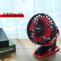 Quạt sạc usb mini Yoobao Y-F04 để bàn 6400mAh-Màu đen-Size 6400mAh