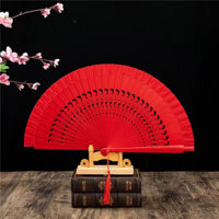 Quạt sàn Catwalk Mở Quạt Nữ Sườn Xám InchQuạt gấp mịn 7 Dancing Tây Ban Nha Hai mặt