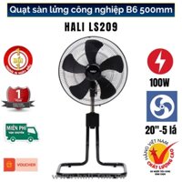 Quạt Sàn Công Nghiệp B6 CÁNH 500MM HALI LS209 - Động Cơ Motor Dây Đồng 100W - Cỡ Lớn 20 Inch