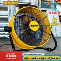 QUẠT SÀN CÔNG NGHIỆP DeWALT 18inch 100W DXF1832, quạt chân quỳ 3 cánh nhôm siêu bền, 3 cấp độ gió, có cảm biến quả tải