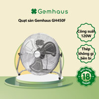 Quạt sàn GEMHAUS GH450F công suất 120w, điều chỉnh hướng gió [Không tích điện]