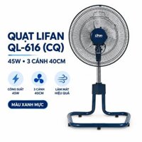 Quạt Sàn Lửng LIFAN QL-616 (CQ) 45W – 3 Cánh 40cm, Xanh Mực