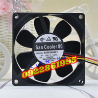 Quạt  Sanyo Acace 80 8Cm 8025 24V 0.21a 9a0824g401 hàng mới