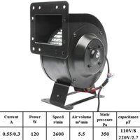 Quạt sò 130FLJ5, quạt hút gió ly tâm 120W, quạt hình sên thổi lò điện áp 220VAC