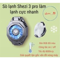 Quạt sò lạnh SHEZI làm lạnh siêu nhanh, led RGB đổi màu cực xịn sò