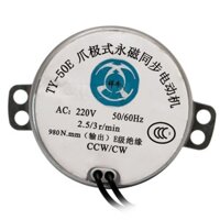Quạt Sừng TY-50 Móng Vuốt Cực Vĩnh Viễn Từ Đồng Bộ Lắc Đầu Động Cơ Trục Dài TY-50E Quạt Điện PD