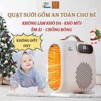 Quạt sưởi ấm an toàn cho bé Zlife 2000W, Máy sưởi gốm siêu ấm chống đổ, Đèn sưởi mùa đông mini
