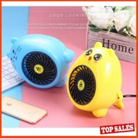 Quạt sưởi đa năng mini chiều nóng hình thú đáng yêu