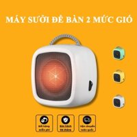 Quạt Sưởi Để Bàn Mini Công Suất 500W - 2 Tốc Độ Gió Tiện Lợi