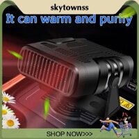Quạt sưởi điện 12V / 24V Quạt sưởi rã đông xoay 360 độ [skytownss.vn]