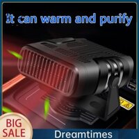 Quạt sưởi điện 12V / 24V Quạt sưởi rã đông xoay 360 độ [Dreamtimes1.vn]