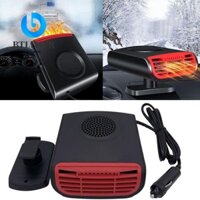 Quạt sưởi điện BTLIMER, Cắm 360° Quạt sưởi ô tô có thể xoay được, Tấm chắn cửa sổ ô tô sưởi nhanh 12V 150W di động