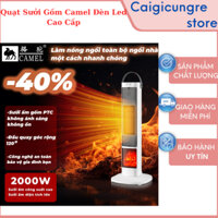 Quạt Sưởi Gốm Camel Đèn Led Cao Cấp, Làm Ấm Nhanh, An Toàn, Tiết Kiệm- Bảo Hành 12 Tháng