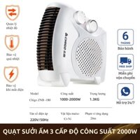 Quạt Sưởi Mini Để Bàn 2 Chiều 3 Chế Độ, Công Suất 500W-850W Làm Nóng Nhanh