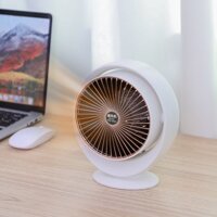 Quạt sưởi mini để bàn công suất 800W, Máy sưởi mini cầm tay làm ấm nhanh, tiết kiệm điện xoay nhiều góc độ