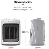 Quạt sưởi mini Pro Breeze 2000w