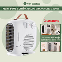 Quạt sưởi mini Xiaomi Changhong, máy sưởi mini để bàn 2 chiều công suất 1500W LÀM NÓNG TỨC THÌ, bảo vệ CHỐNG LẬT an toàn