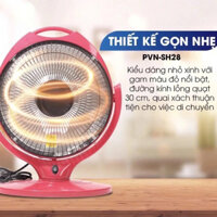 Quạt sưởi Povena PVN-SH28 có 2 chế đô chuẩn cao cấp , Đèn suỏi Povena PVN-SH28 bóng đèn Halogen àm ấm nhanh Huy Store