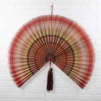 Quạt tăm tre quá lá tre quạt lá cọ treo tường decor (shop giao mầu ngẫu nhiên)