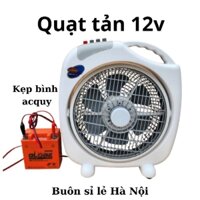 Quạt tản 12v kẹp bình acquy xe máy ô tô 6-200ah