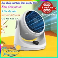 Quạt Tản Để Bàn Mini Cao Cấp QB-F9 - Điều Hoà Tuần Hoàn Lưu Thông Khí - 3 Tốc Độ Gió - Xoay 280 Độ - Bảo Hành 1 Năm