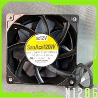 Quạt tản nhiệt 12 cm, SANYO 12V 3A  Khung nhôm hợp kim. San Ace 120W, 9WV1212P1JD003