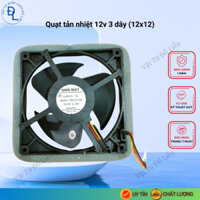 Quạt tản nhiệt 12v 3 dây (12x12) viền xốp