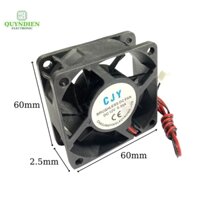 Quạt Tản Nhiệt 12V 6x6x2.5cm 0.3A Không Chổi Than
