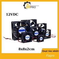 Quạt tản nhiệt 12V DC 8x8x2cm 2 dây