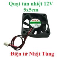 QUẠT TẢN NHIỆT 12VDC 5012 5x5CM, QUẠT MINI 12V
