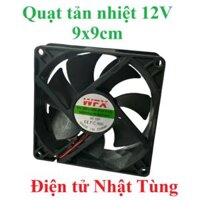 QUẠT TẢN NHIỆT 12VDC 9025 9x9CM, QUẠT MINI 12V
