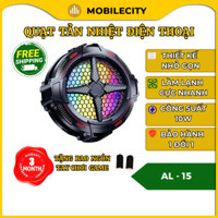 Quạt Tản Nhiệt  AL15  Sò Lạnh Từ Tính, Có Ngàm Kẹp, Led RGB - BH 1 Đổi 1