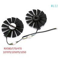 Quạt Tản Nhiệt Card Đồ Họa Thay Thế Cho Asus RX580 RX570 RX470 95 mm