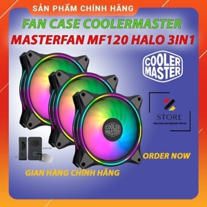 Quạt tản nhiệt CoolerMaster MasterFan MF120 Halo 3in1