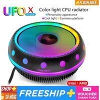 Quạt tản nhiệt CPU led RGB nhiều màu dùng sk AMD và intell 775/1155/1156/1150/1151 lắp full socket