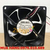 QUẠT TẢN NHIỆT DC 8CM 12V NMB 3110KL-04W-B79 80X80X25MM 0.38A
