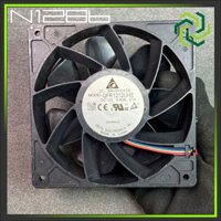 Quạt tản nhiệt DELTA 12 cm, Dày 3.8 cm 12V 5.0A KHUNG NHÔM .GIÓ SIÊU MẠNH QFR1212UHE