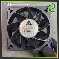 Quạt tản nhiệt DELTA 12 cm, Dày 3.8 cm 12V 6.4A .GIÓ SIÊU MẠNH QFR1212HE-00