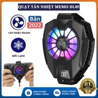 Quạt tản nhiệt điện thoại MEMO DL05 - DL06  làm mát bằng sò lạnh siêu mát, có màn hình hiển thị nhiệt độ bảo hành 1 năm