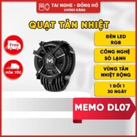 Quạt Tản Nhiệt Điện Thoại MEMO DL07 - Siêu lạnh, Đệm Chống Xước Silicone, LED RGB - BH 1 đổi 1 - MobileCity