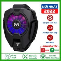 Quạt tản nhiệt điện thoại MEMO DL05 - Siêu lạnh, hiển thị nhiệt độ, LED RGB, Kẹp thu vào 2 chiều